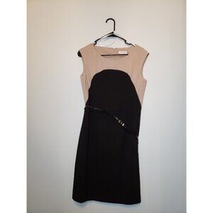 Calvin Klein Womens Petite 10P Dress Sleeveless Pencil Style Knee Length Black